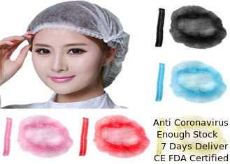 Chine Couverture principale chirurgicale libre de latex, chapeaux chirurgicaux jetables colorés pour le laboratoire fournisseur