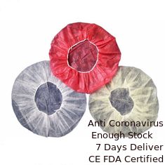 Chine Les cheveux jetables libres de latex professionnel couvrent la forme gonflante ronde de 10-60 GSM fournisseur