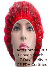 Chine Application large transparente de couverture principale en plastique ronde de bande de PE hygiénique pour de longs cheveux fournisseur
