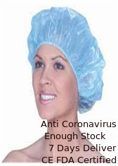 Chine Hygiène élevée de longue de cheveux de couverture d'ajustement d'hôpital couleur bleue facile principale jetable de Consumbles fournisseur