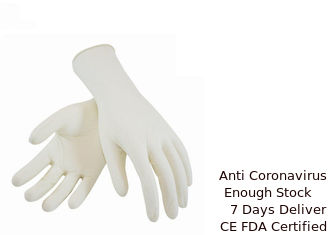 Chine Matériel 100% chirurgical de latex de gants de main d'examen médical imperméable fournisseur
