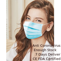 Chine OEM/ODM jetables bleus de matériel de textile tissé du masque protecteur 25g pp non fournisseur