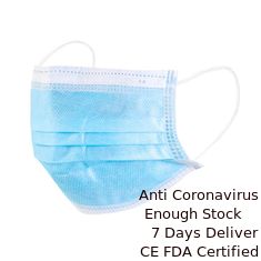 Chine Earloop bleu jetable respirable le masque protecteur la filtration qu'à 3 couches réduisent des infections fournisseur