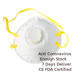 Chine Type masque jetable de FFP2, masque d'Earloop de poussière Valved respirable fournisseur