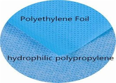 L'adhésif en plastique plié drape, jetable stérile drape sans fluorescence fournisseur