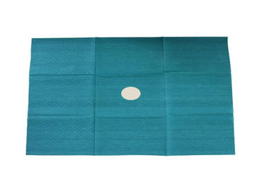 Chirurgical jetable de laparotomie drape le matériel bleu de papier de couleur de 75x80 cm fournisseur