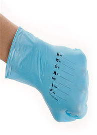 Résistance bleue inodore en plastique claire confortable de piqûre de couleur de gants jetables fournisseur