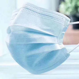 Protection jetable non tissée du masque protecteur de bleu 3-Ply pour l'industrie/hôtel fournisseur