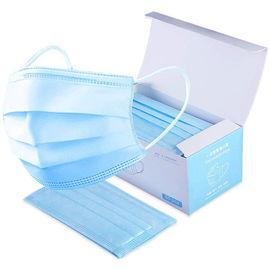 Protection jetable non tissée du masque protecteur de bleu 3-Ply pour l'industrie/hôtel fournisseur