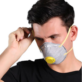 Masque de la tasse par N95 FFP2 de charbon actif, masque de poussière non-tissé jetable avec la valve fournisseur