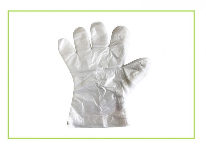 Gants jetables résistants imperméables de plastique polyéthylène pour la catégorie comestible