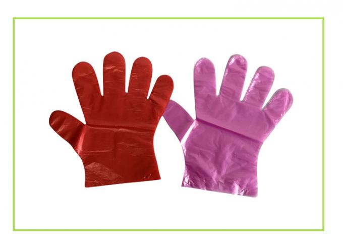 Gants jetables résistants imperméables de plastique polyéthylène pour la catégorie comestible