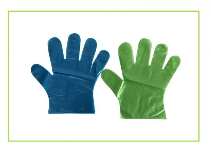 Gants jetables résistants imperméables de plastique polyéthylène pour la catégorie comestible